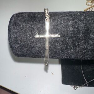 Silpada silver cross bracelet